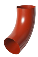 Колено трубы универсальное, сталь, d-100 мм, красный, Aquasystem